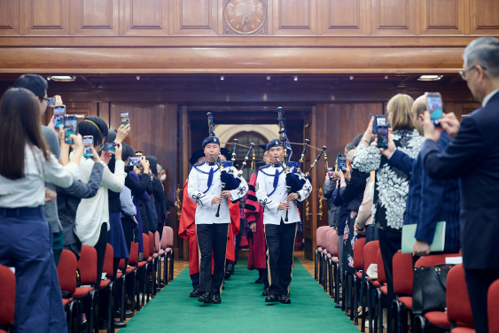 Procession with piper